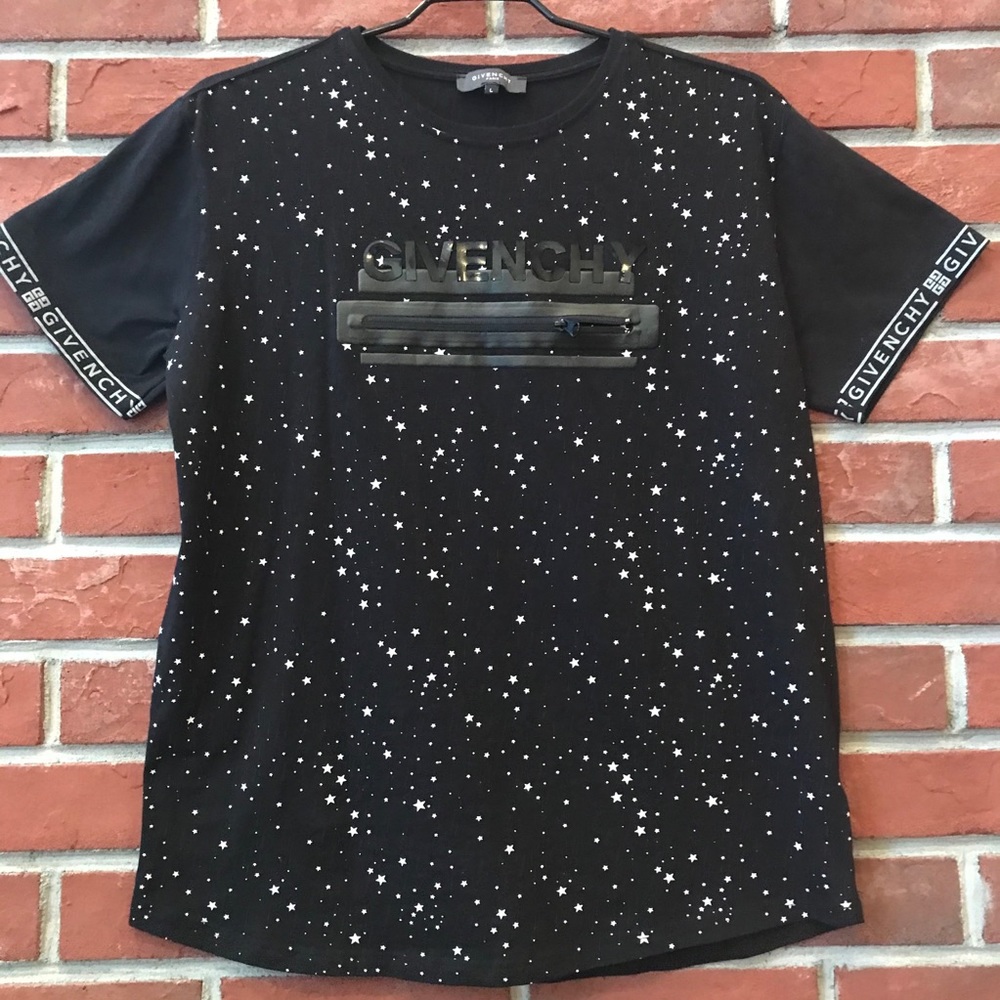Givenchy Black Cosmic Short Sleeve Tee